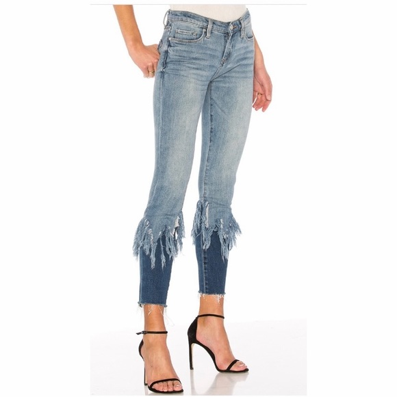 BLANK NYC SECRET WEAPON FRAYED IN BLUE BY REVOLVE SIZE 26 - Picture 4 of 8